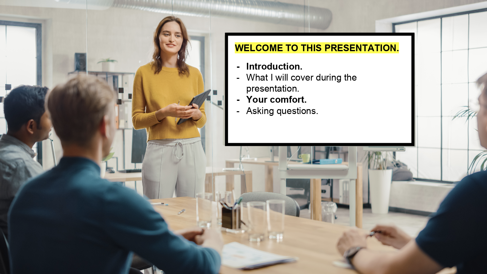 presentation job interview example