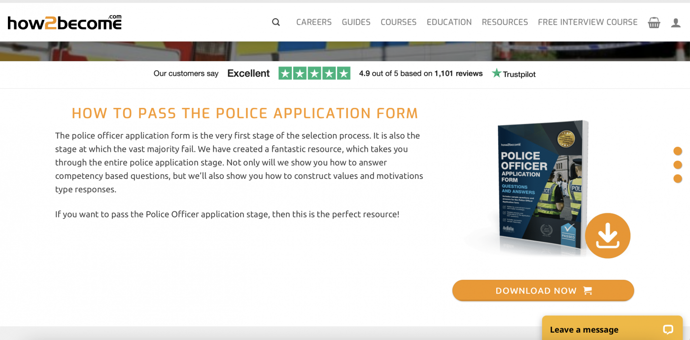 Police Application Form guide on How2Become