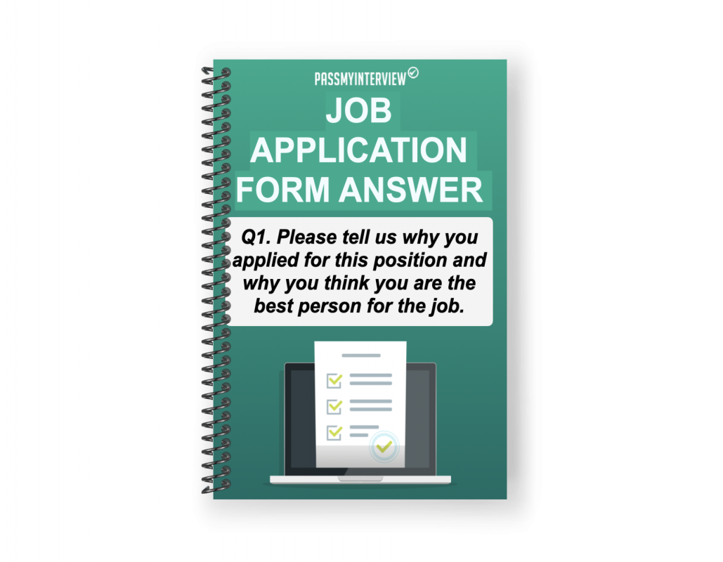 JOB APPLICATION FORM QUESTION #1 Please tell us why you applied for this position and why you think you are the best person for the job.