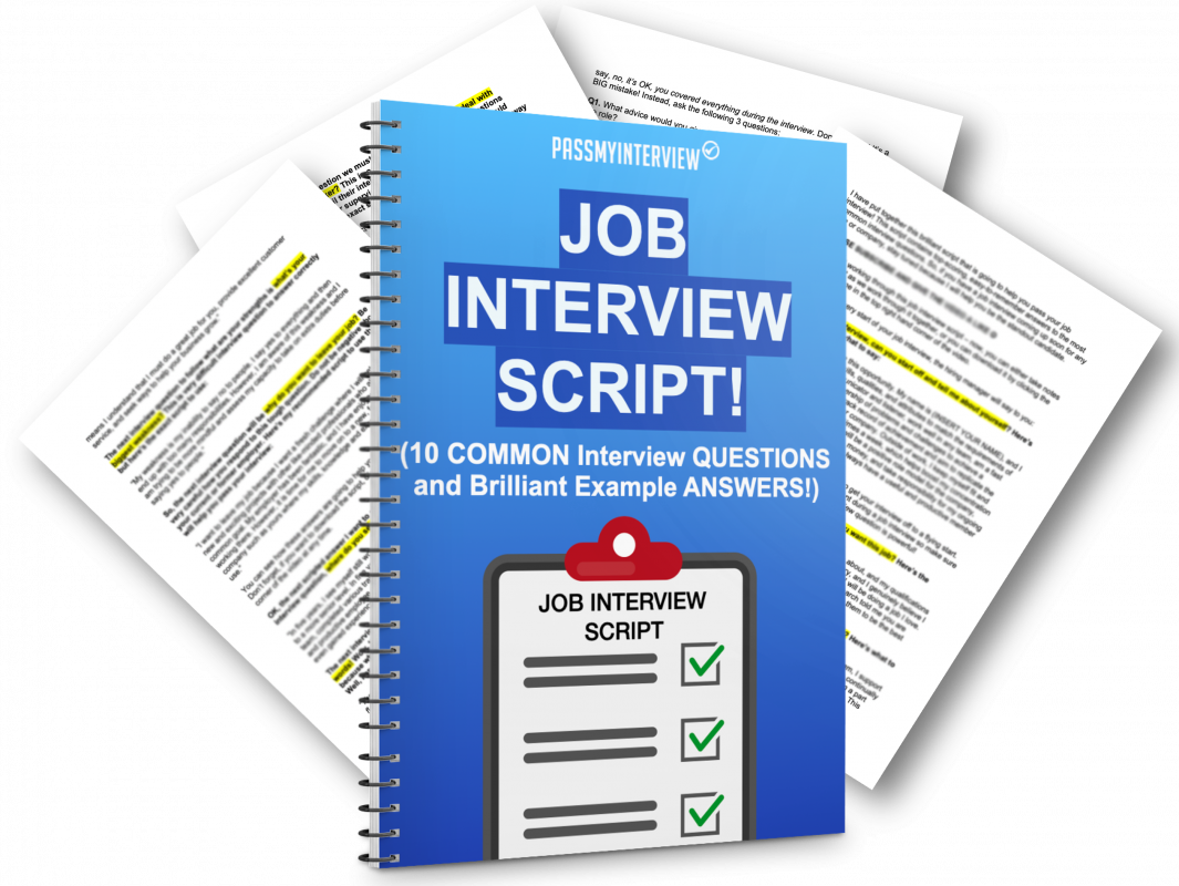 JOB INTERVIEW SCRIPT GUIDE DOWNLOAD