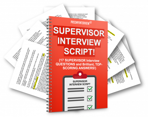 Supervisor Interview Script Questions and Answers
