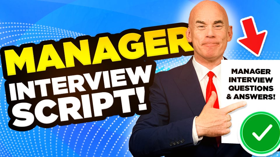 Manager Interview Script YouTube Thumbnail Template v2