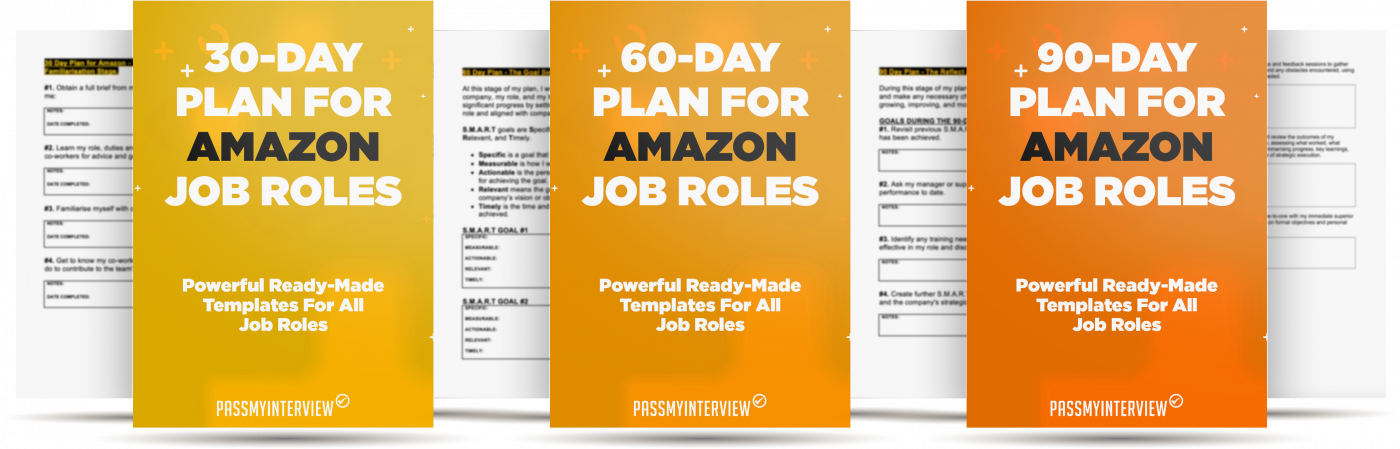 Amazon 30 60 90 Day Plan for Job Interviews Template Download