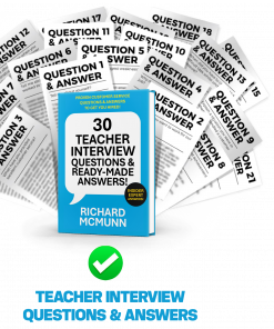 TEACHER INTERVIEW PREPARATION PACK (Score sheet + 30 Questions & Answers + 30, 60 & 90 Day Plans!)