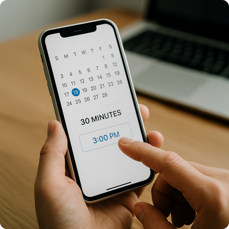 Step 2- Book Your Interview