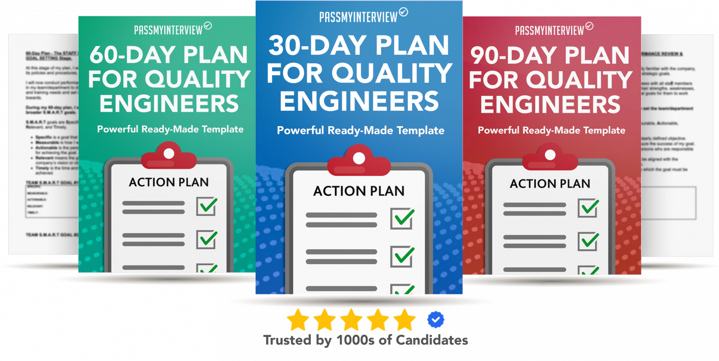 30-60-90 Day Plan for Quality Engineers Interviews Template Mockup