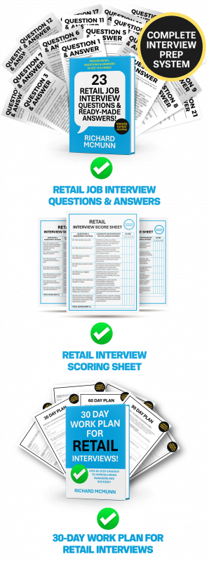 Retail Job Interview Preparation Package System Mobile