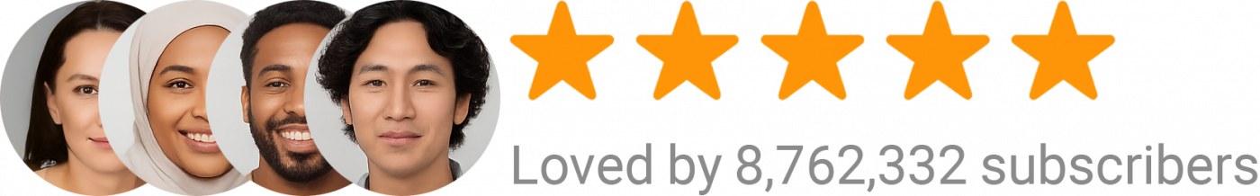 Loved by 8 million social proof