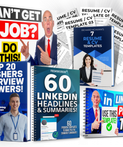 FRESH GRADUATE GET HIRED PACK™ – ATS CV Tutorial Slides + Ready-Made CV and Resume Templates + Ready-Made LinkedIn Profiles + 20 Hiring Manager-Approved Interview Answers!