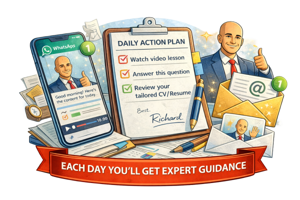 Each Day You'll Get Expert Guidance Interview Success