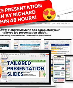 PassMyInterview Tailored Job Interview Presentation Package Product New