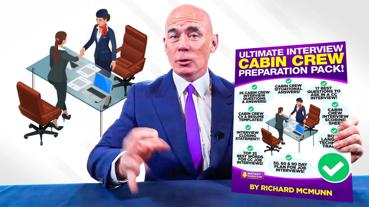 RICHARD McMUNN'S ‘CABIN CREW INTERVIEW PREPARATION PACKAGE HEADER