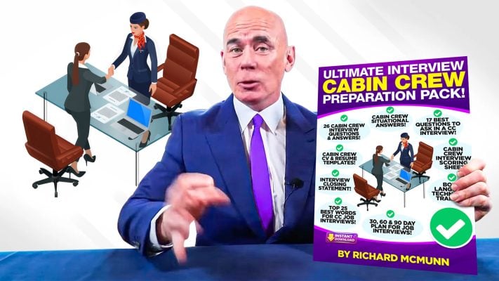 RICHARD McMUNN'S ‘CABIN CREW INTERVIEW PREPARATION PACKAGE HEADER