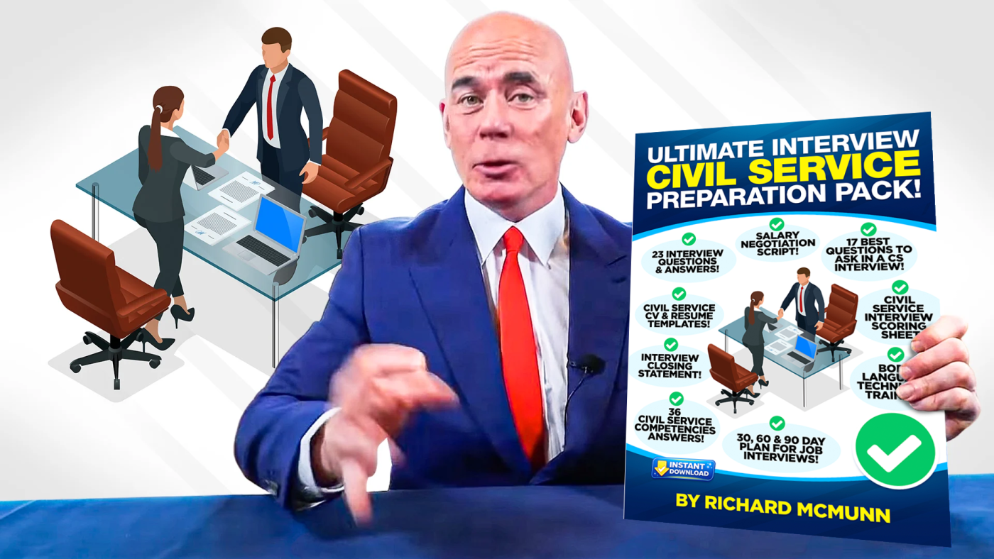 Civil Service Job Interview Preparation Pack with Richard McMunn Header
